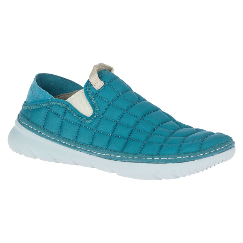 Chaussure Casual Merrell Hut Moc Turquoise Femme | Q.U.ALSO